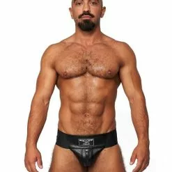 Mister B Leren Premium Jockstrap - Zwart -XS