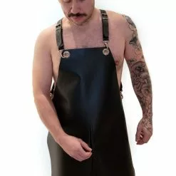 Mister B Leren Schort Met Harnas En Rits -Lingerie Setjes Verkoopwinkel mister b leren schort met harnas en rits vk