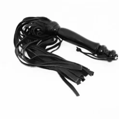 Mister B Leren Zweep Met Houten Handvat