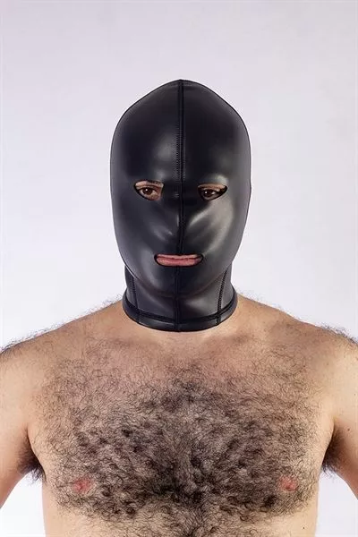 Mister B Neopreen BDSM Masker - Zwart 2 Mister B Neopreen BDSM Masker - Zwart - Afbeelding 2