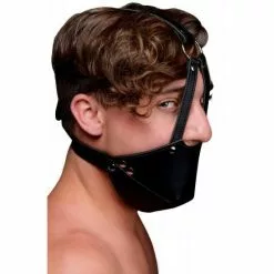 Strict Leather Mond Masker Met Ballgag -Lingerie Setjes Verkoopwinkel mond masker met ballgag zk