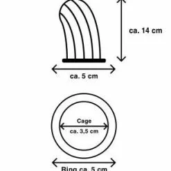 Mr Cock Mr. Cock Extreme Prison Cock Cage - 50 MM -Lingerie Setjes Verkoopwinkel mr cock extreme prison cock cage 50 mm afm
