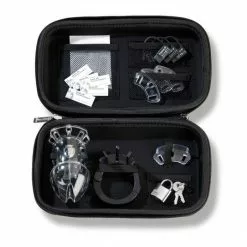 Mystim Pubic Enemy No. 1 - Elektrosex Kuisheidskooi - Zilver -Lingerie Setjes Verkoopwinkel mystim pubicenemy boxopen 1