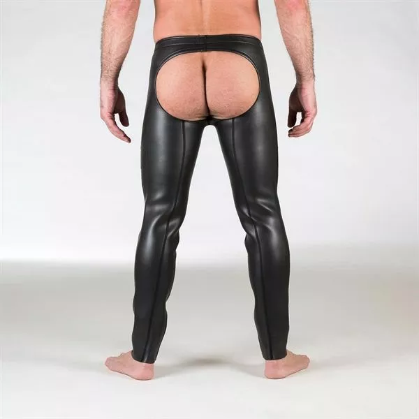 665 Leather Neo Open Ass Pants Black-S 3 665 Leather Neo Open Ass Pants Black-S - Afbeelding 3