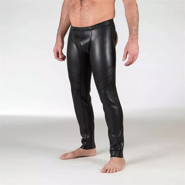 665 Leather Neo Open Ass Pants Black-S 2 665 Leather Neo Open Ass Pants Black-S - Afbeelding 2