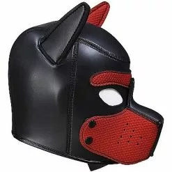 Ouch! Neopreen Masker Puppy Play - Rood -Lingerie Setjes Verkoopwinkel neopreen masker puppy play rood zij