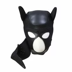Esupplies Neopreen Puppy Dog Masker - Zwart-L 10 Esupplies Neopreen Puppy Dog Masker - Zwart-L -Lingerie Setjes Verkoopwinkel neopreen puppy dog masker zwart open