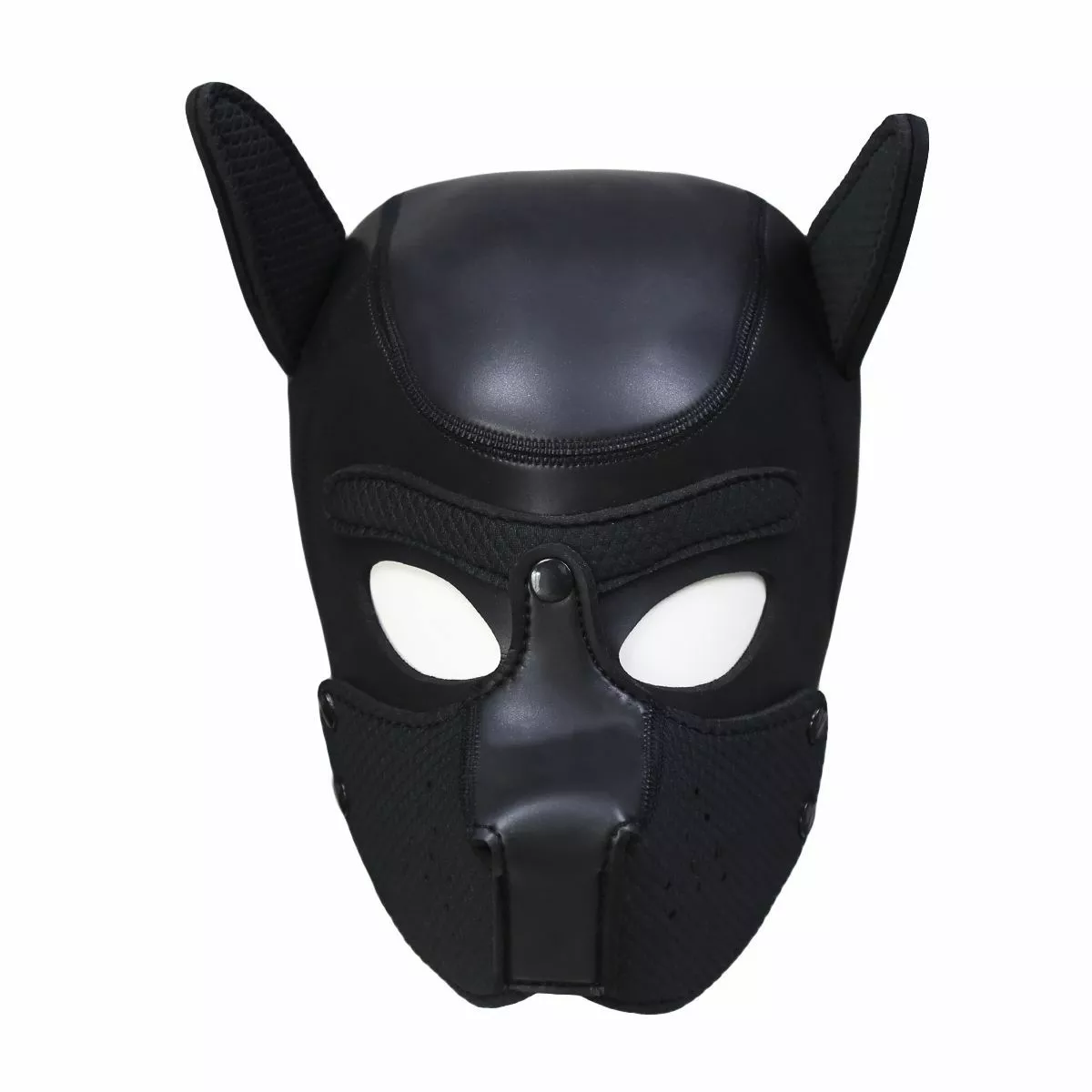 Esupplies Neopreen Puppy Dog Masker - Zwart-L 5 Esupplies Neopreen Puppy Dog Masker - Zwart-L - Afbeelding 5