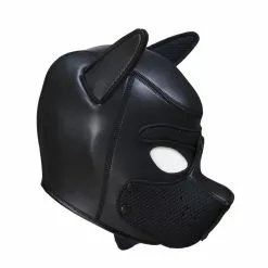 Esupplies Neopreen Puppy Dog Masker - Zwart-L 12 Esupplies Neopreen Puppy Dog Masker - Zwart-L -Lingerie Setjes Verkoopwinkel neopreen puppy dog masker zwart zij