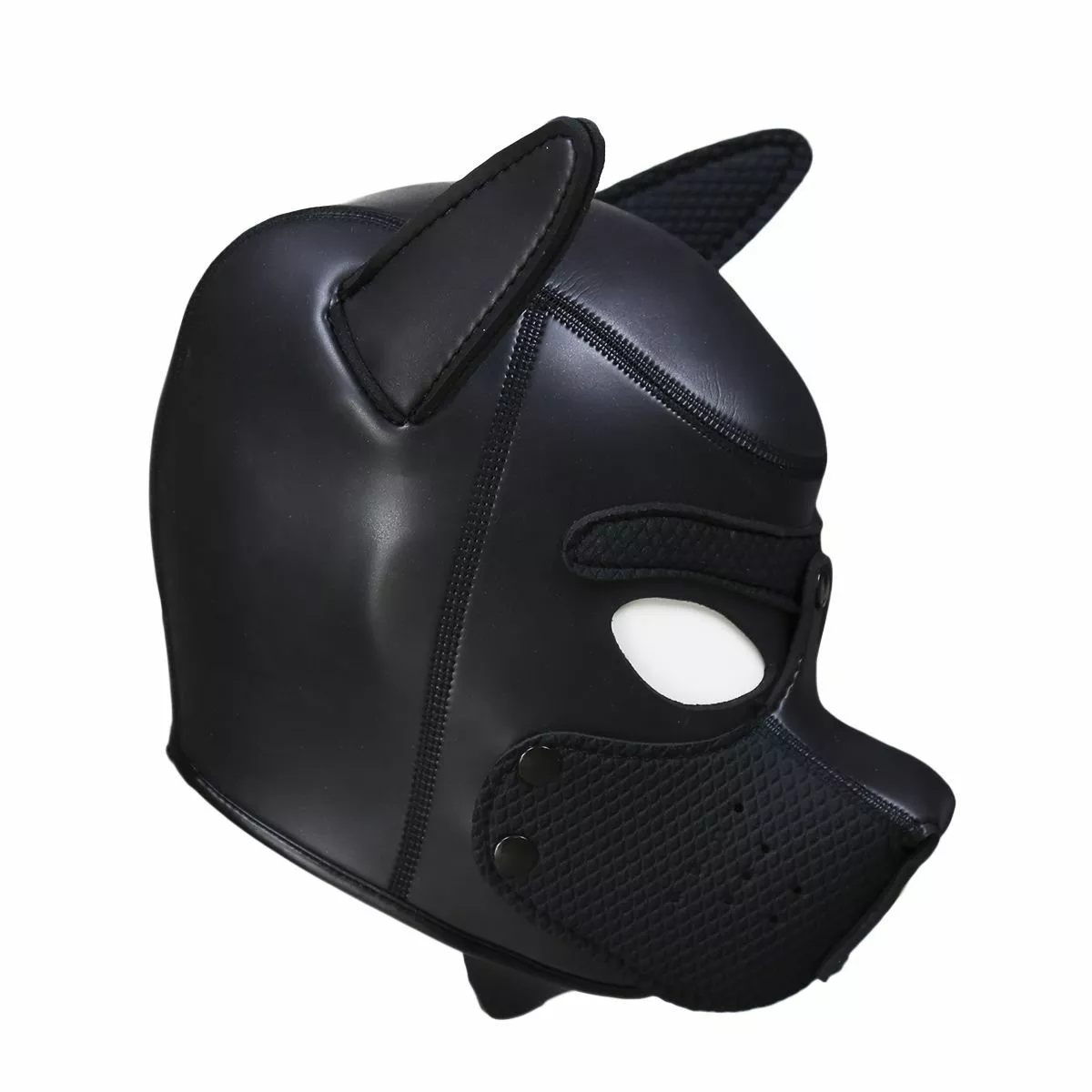 Esupplies Neopreen Puppy Dog Masker - Zwart-L 6 Esupplies Neopreen Puppy Dog Masker - Zwart-L - Afbeelding 6