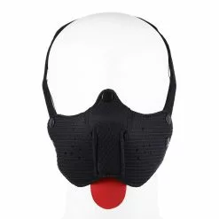 Kiotos Neoprene Puppy Dog Black Mond Masker -Lingerie Setjes Verkoopwinkel neoprene puppy dog black mond masker vk