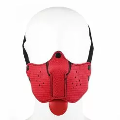 Kiotos Neoprene Puppy Dog Rood Mond Masker -Lingerie Setjes Verkoopwinkel neoprene puppy dog rood mond masker vk