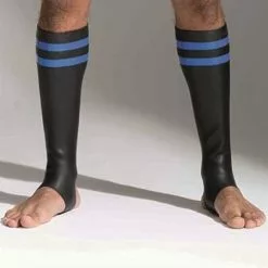 Neoprene Socks Tall - 665 Leather-Blauw -Lingerie Setjes Verkoopwinkel neoprene socks1