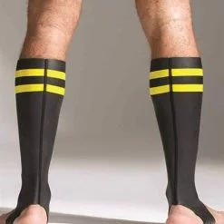 Neoprene Socks Tall - 665 Leather-Blauw -Lingerie Setjes Verkoopwinkel neoprene socks12