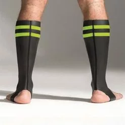 Neoprene Socks Tall - 665 Leather-Blauw -Lingerie Setjes Verkoopwinkel neoprene socks4