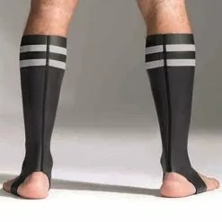 Neoprene Socks Tall - 665 Leather-Blauw -Lingerie Setjes Verkoopwinkel neoprene socks6