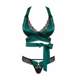 Obsessive Sensuelia Set - Groen-S/M -Lingerie Setjes Verkoopwinkel obsessive sensuelia set green 5