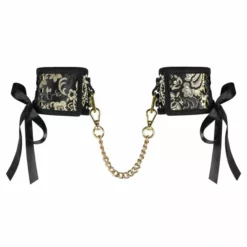 Obsessive Shelle Cuffs - Zwart / Goud -Lingerie Setjes Verkoopwinkel obsessive shelle cuffs packshot