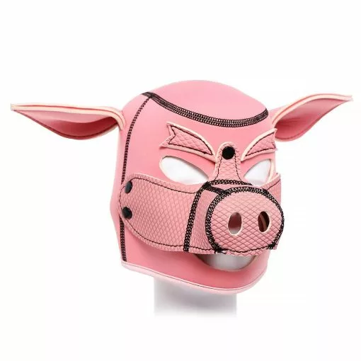 Orctan Masker Neoprene Pink Pig BDSM -Lingerie Setjes Verkoopwinkel opr 321120 01