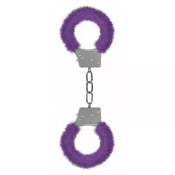 Ouch! Beginners Handcuffs Furry Purple