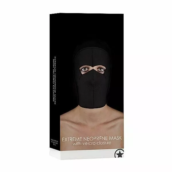 Ouch! Extreem BDSM Masker Met Klittenbandsluiting 2 Ouch! Extreem BDSM Masker Met Klittenbandsluiting - Afbeelding 2