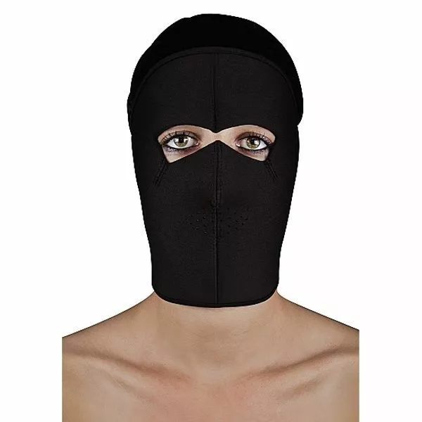Ouch! Extreem BDSM Masker Met Klittenbandsluiting 1 Ouch! Extreem BDSM Masker Met Klittenbandsluiting