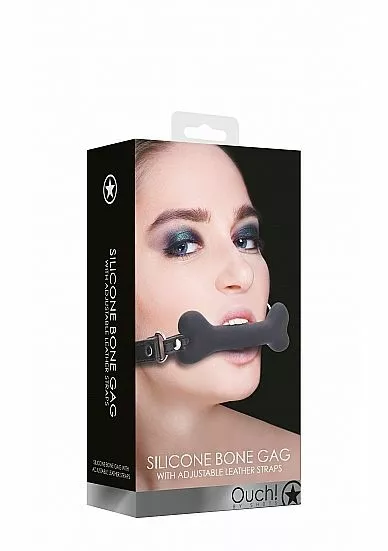 Ouch! Bone Gag - Black 2 Ouch! Bone Gag - Black - Afbeelding 2