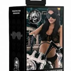 Ouch! Skulls And Bones Groot Oogmasker Met Studs En Skulls -Lingerie Setjes Verkoopwinkel ouch skulls and bones groot oogmasker met studs en skulls verpaky