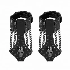 Ouch! Handboeien Met Vinger Sieraad En Skulls