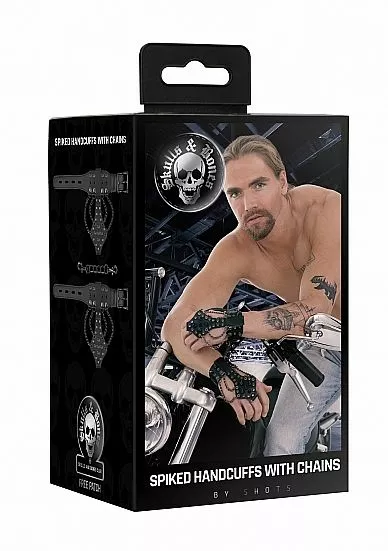 Ouch! Handboeien Met Vinger Sieraad En Spikes 3 Ouch! Handboeien Met Vinger Sieraad En Spikes - Afbeelding 3