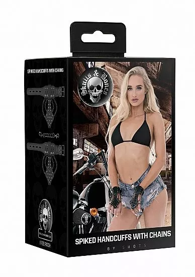Ouch! Handboeien Met Vinger Sieraad En Spikes 2 Ouch! Handboeien Met Vinger Sieraad En Spikes - Afbeelding 2