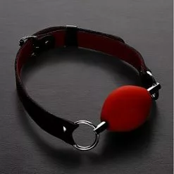 Triune Ovale Siliconen Ball Gag - Rood