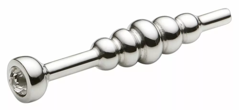 You2Toys Penis Plug Met Juweel - Zilver 1 You2Toys Penis Plug Met Juweel - Zilver