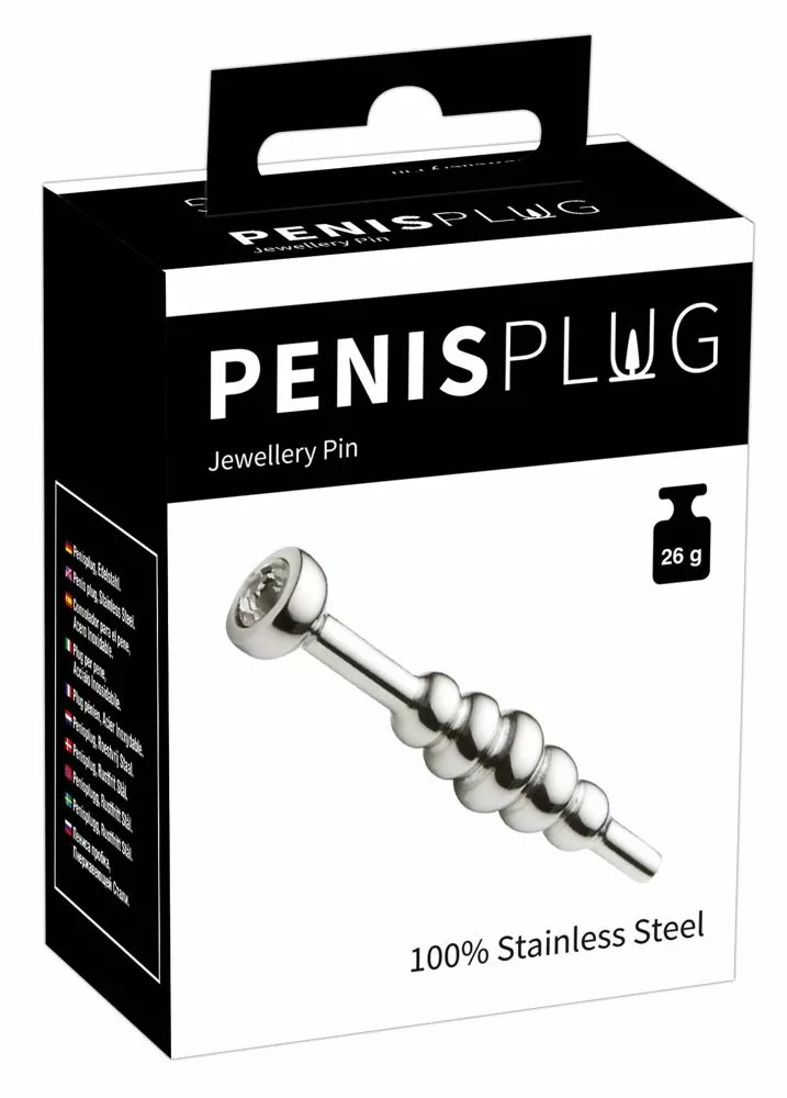 You2Toys Penis Plug Met Juweel - Zilver 3 You2Toys Penis Plug Met Juweel - Zilver - Afbeelding 3