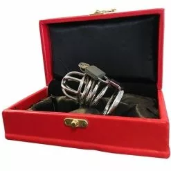 Spartan Steel RVS Peniskooi Met Hangslot