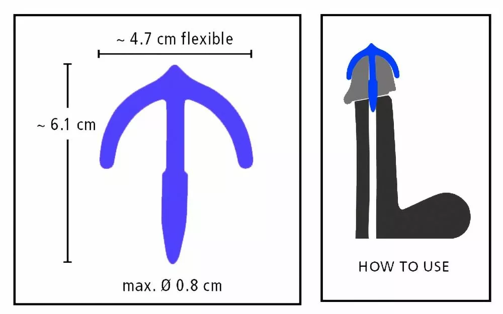 You2Toys Penisplug Anker Model - Blauw 3 You2Toys Penisplug Anker Model - Blauw - Afbeelding 3