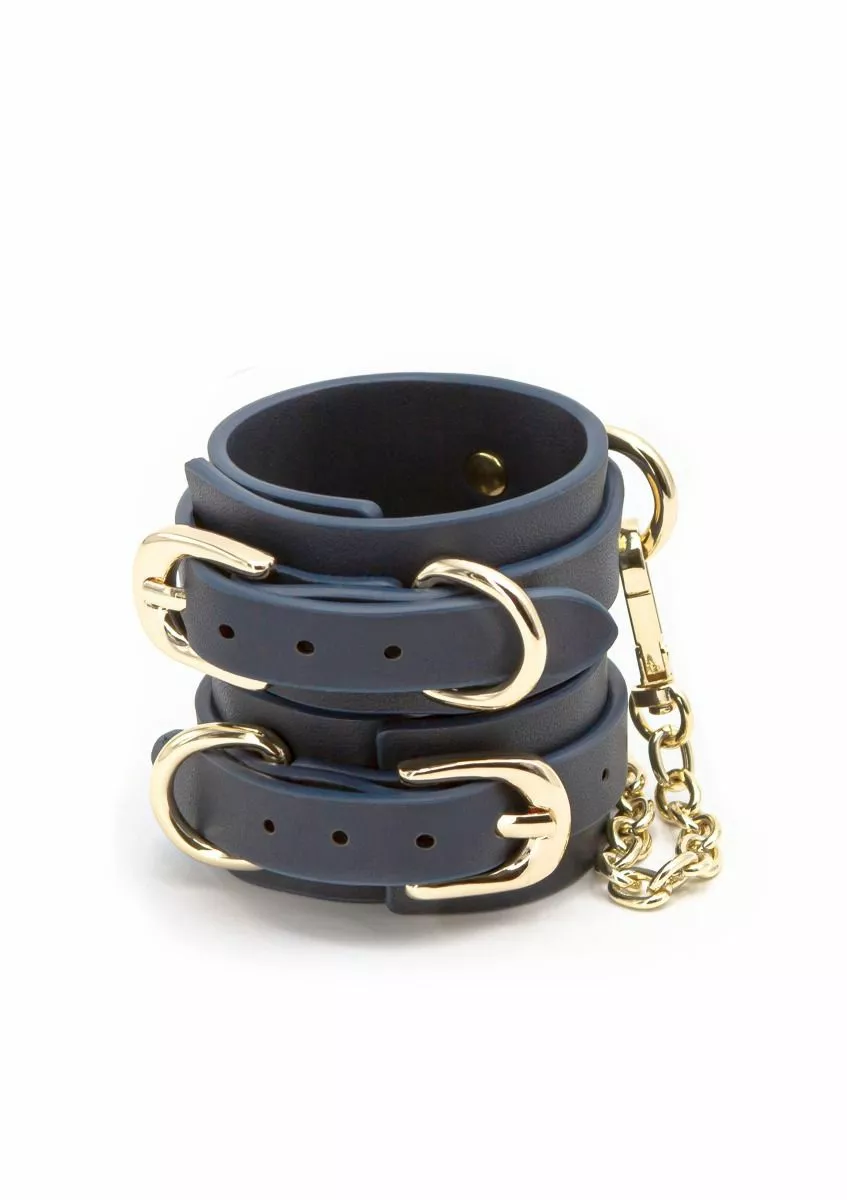 NS Novelties Pols Boeien Bondage Couture - Blauw 1 NS Novelties Pols Boeien Bondage Couture - Blauw