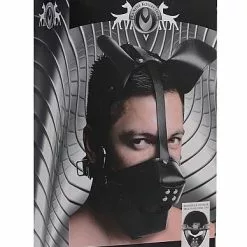 Master Series Puppy Play Masker Met Ballgag -Lingerie Setjes Verkoopwinkel puppy play masker met ballgag verpakt