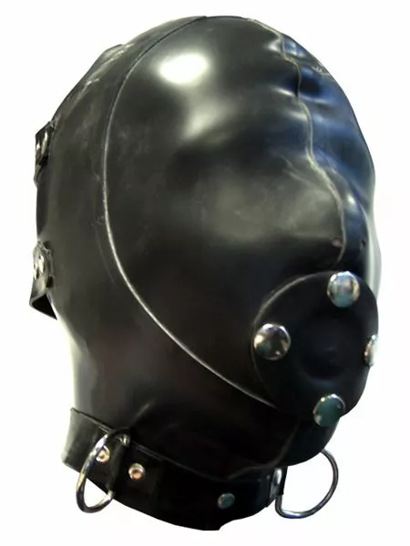 Mister B Rubberen Masker Extreme Kap Met Afneembare Gag-S 1 Mister B Rubberen Masker Extreme Kap Met Afneembare Gag-S