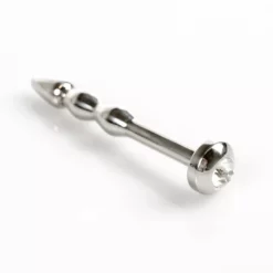 Kiotos RVS Penis Plug Met Juweel - Clear