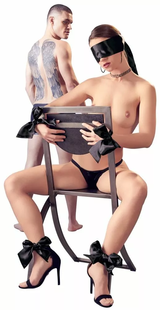 Bad Kitty Satijnen Linten Set - Zwart 4 Bad Kitty Satijnen Linten Set - Zwart - Afbeelding 4