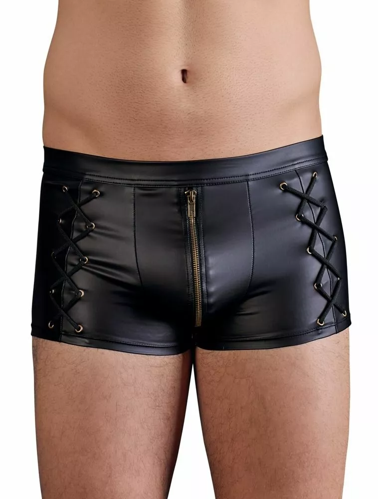 NEK Sexy Heren Boxer Met Rits - Zwart-S 1 NEK Sexy Heren Boxer Met Rits - Zwart-S