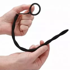 Ouch! Silicone Plug & Cock Ring Set -Lingerie Setjes Verkoopwinkel silicone plug cock ring set hand