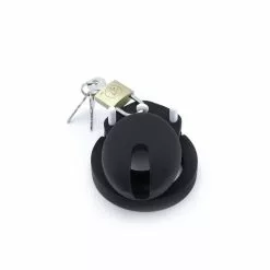 Kiotos Siliconen Cock Cage - Zwart -Lingerie Setjes Verkoopwinkel silicone adjustable chastity device 5