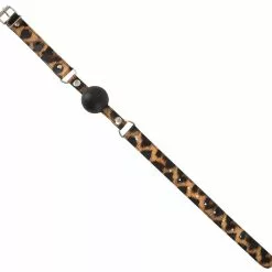 Excellent Power Siliconen Ball Gag Leopard Look -Lingerie Setjes Verkoopwinkel siliconen ball gag leopard look open