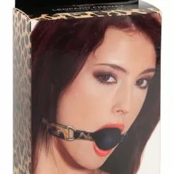 Excellent Power Siliconen Ball Gag Leopard Look -Lingerie Setjes Verkoopwinkel siliconen ball gag leopard look verpakt