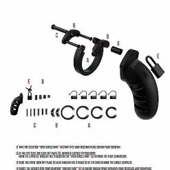 Shots - Mancage Siliconen Cock Cage Model 21 - Zwart -Lingerie Setjes Verkoopwinkel siliconen cock cage model 21 zwart use