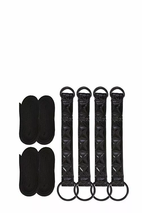 Sinful Bed Restraint Straps - Zwart 1 Sinful Bed Restraint Straps - Zwart