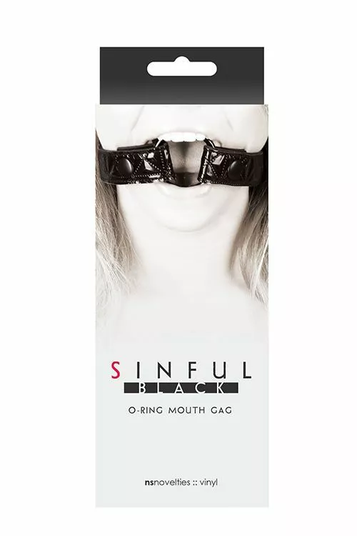 Sinful O-Ring Gag - Zwart 2 Sinful O-Ring Gag - Zwart - Afbeelding 2