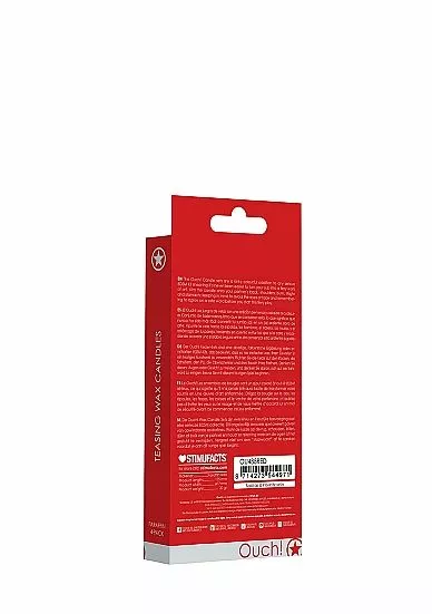 Ouch! SM Kaarsen 4-Pack - Rood 2 Ouch! SM Kaarsen 4-Pack - Rood - Afbeelding 2
